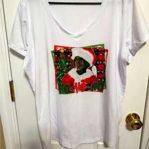 Christmas Women’s Holiday T-shirt Hand Pressed BN